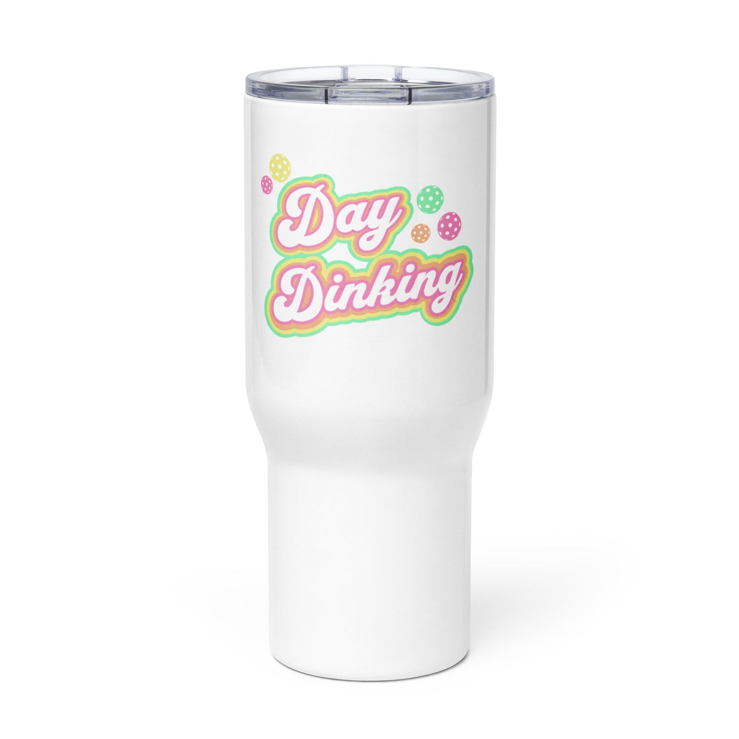 Pickleball Travel mug with a handle