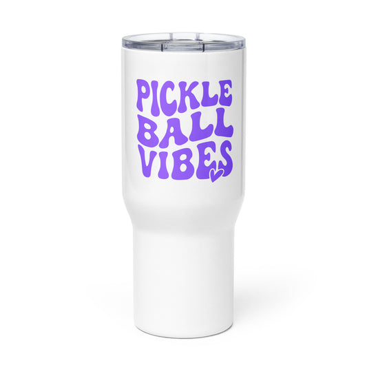 Pickleball Travel mug with a handle