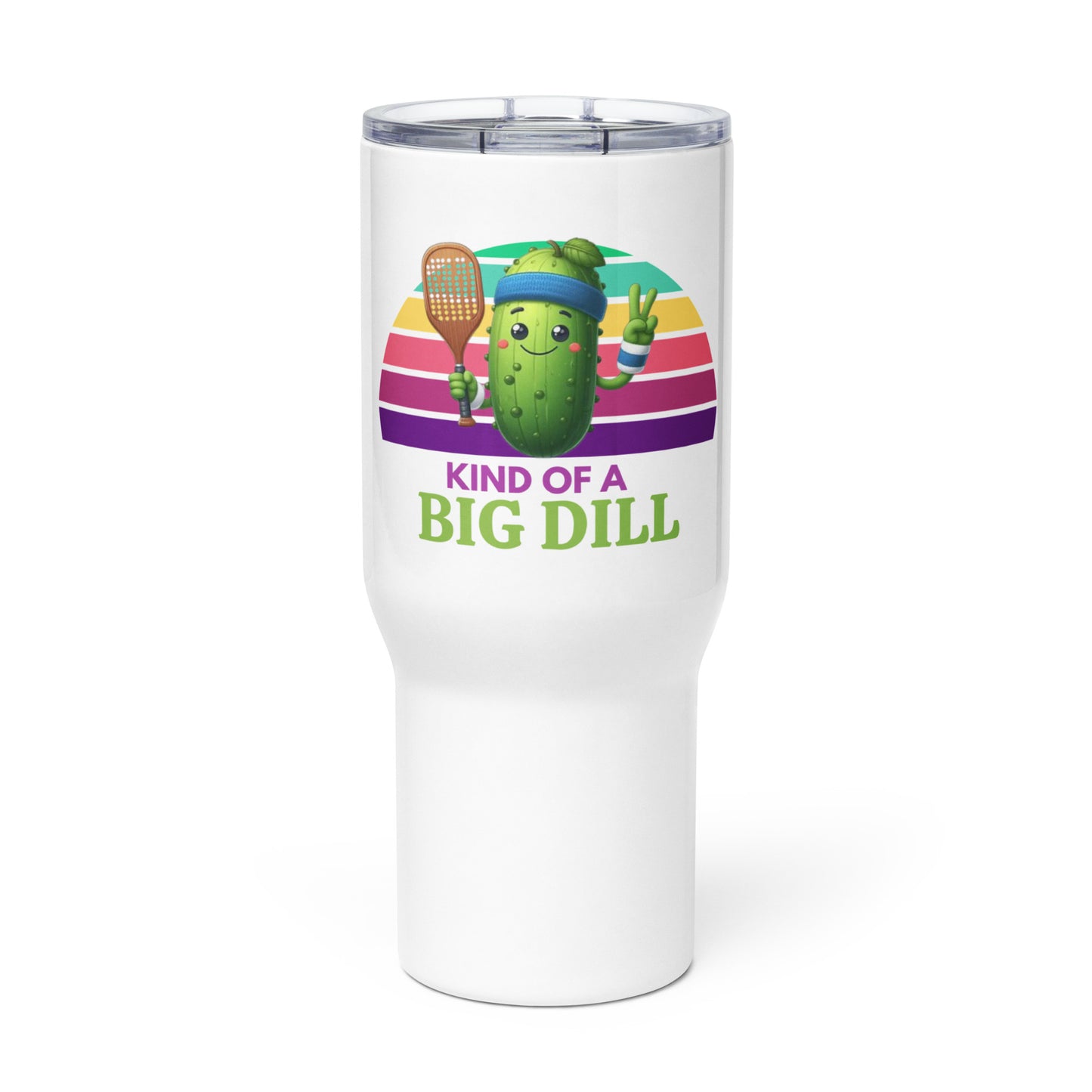 Pickleball Travel mug with a handle