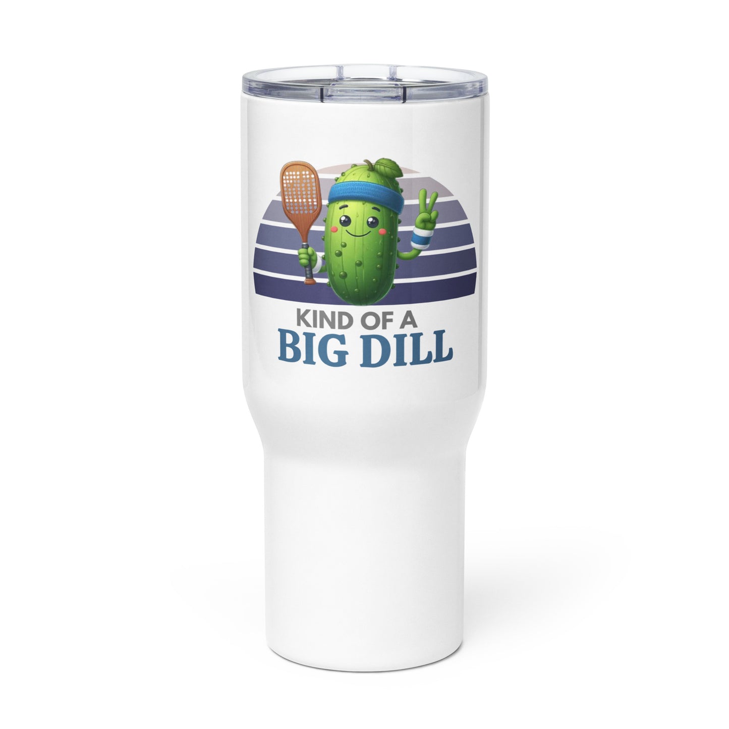 Pickleball Travel mug with a handle