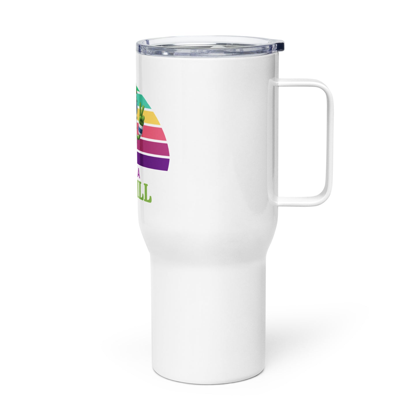 Pickleball Travel mug with a handle