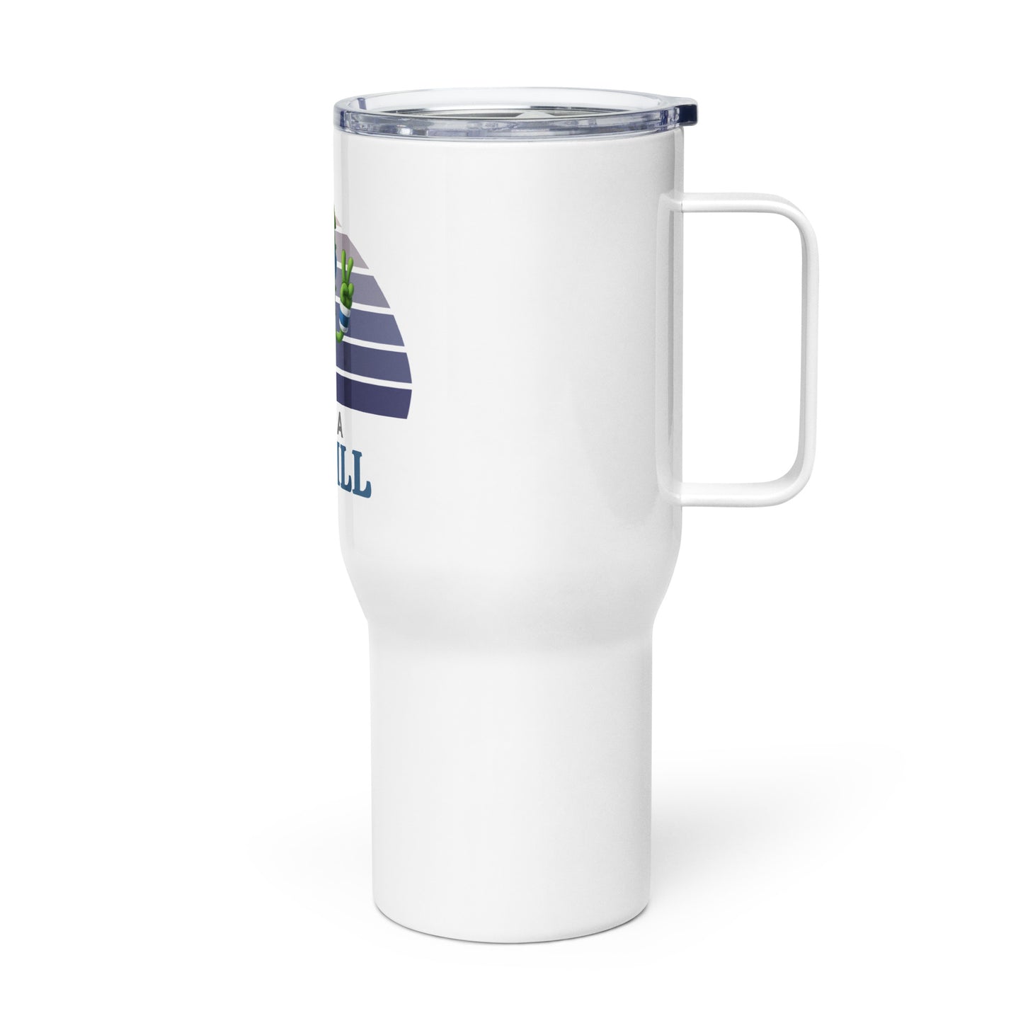 Pickleball Travel mug with a handle