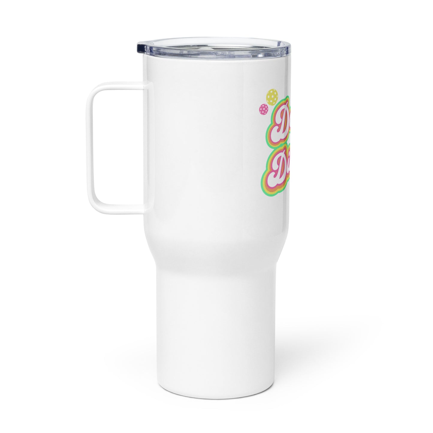 Pickleball Travel mug with a handle