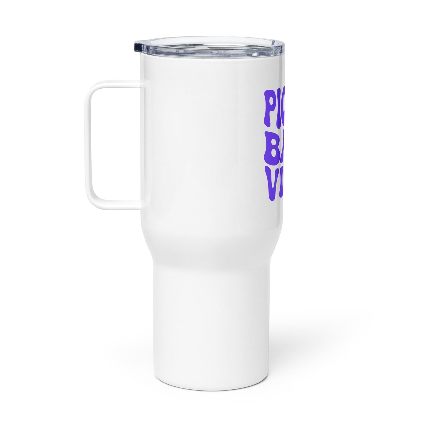 Pickleball Travel mug with a handle