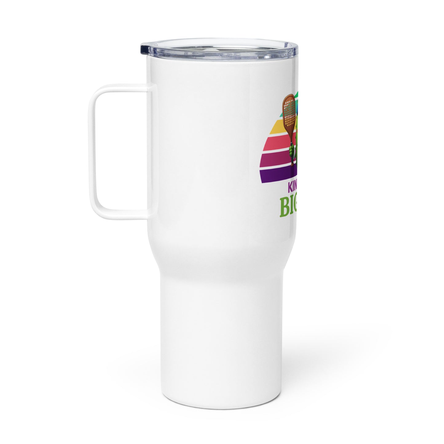 Pickleball Travel mug with a handle