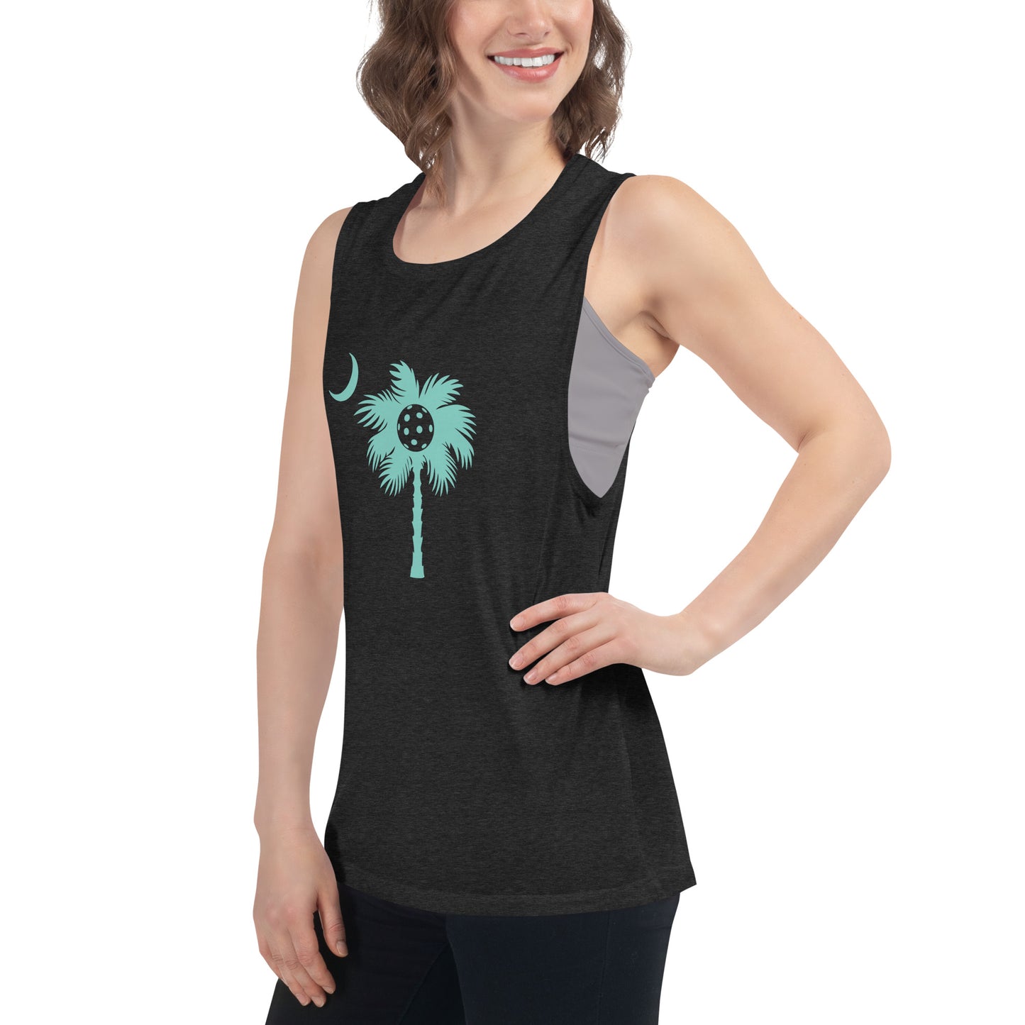 Ladies’ Palmetto Pickleball Muscle Tank